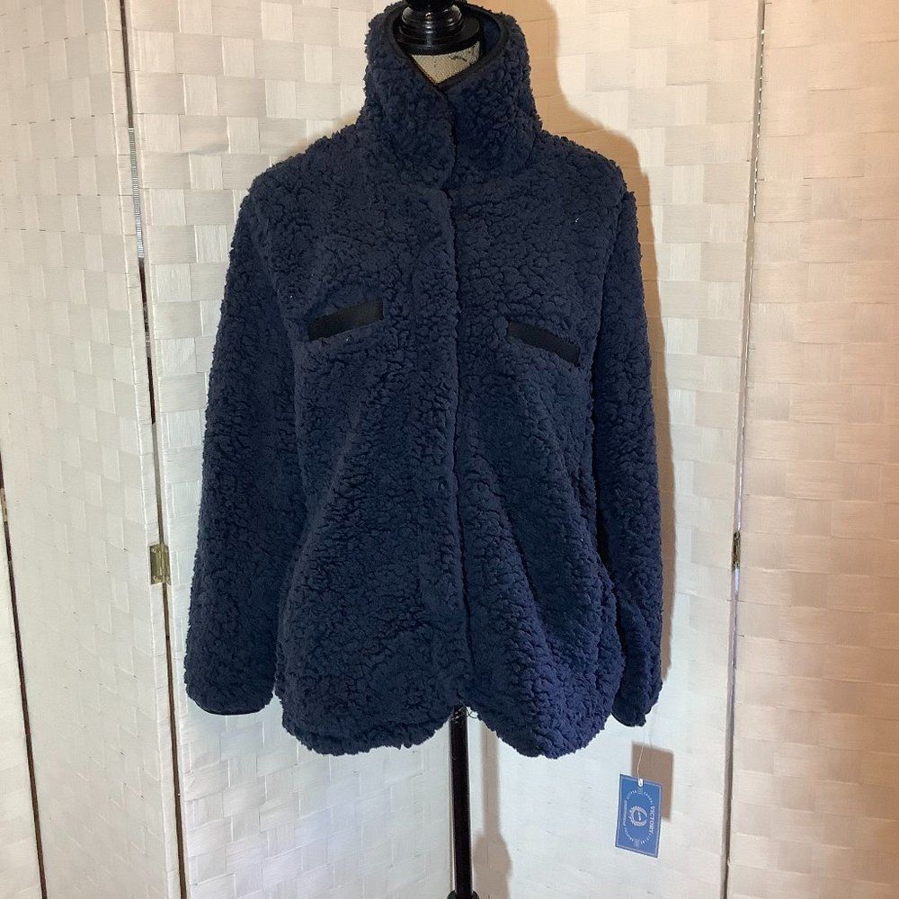 Victory Sportswear Navy Sherpa Jacket